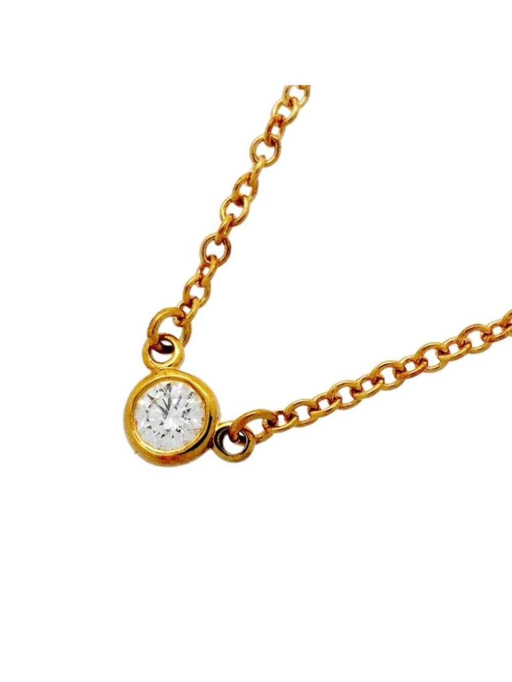 Tiffany & Co Necklace by the Yard Yellow Gold Diamond